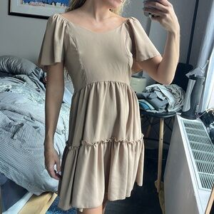 Tan Dress